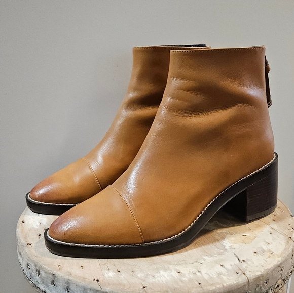 Cole Haan Winnie Grand 360 cognac Leather ankle bootie waterproof 7.5 - Picture 2 of 8